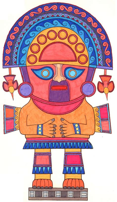 Mayan Gods Drawings