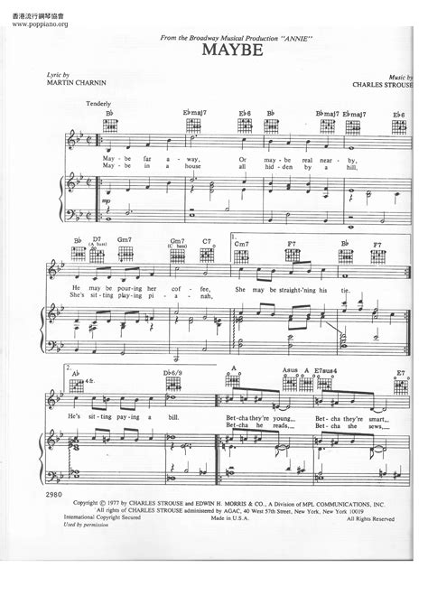 Maybe (From Annie) - Sheet Music Plus