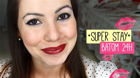 Maybelline Super Stay - Como usar o batom 24 horas - YouTube