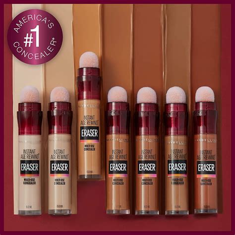 Maybelline age rewind concealer. Maybelline Instant Age Rewind Eraser Dark Circles Treatment Multi-Use Concealer, 160, 1 Count (Packaging May Vary) $8.80 $ 8. 80. Get it as soon as Thursday ... Maybelline instant anti age eraser concealer has coloured pigments that perfect the under eye area, covering flawlessly. A hectic social life or lack of … 