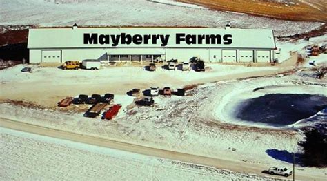 Mayberry farms memphis missouri. Mayberry Farms. Mayberry Farms is located in Mayville Wisconsin. Mayberry Farms is your premier, pick-your-own farm and home to high quality soap & skincare products. At our farm, we grow beautiful strawberries. We also raise milking goats and honeybees to make soap and skincare products under our Milk & Honey brand. 