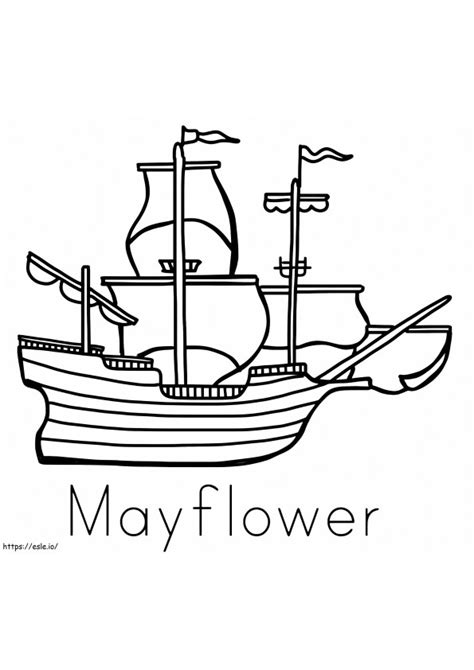 Mayflower Coloring Shee