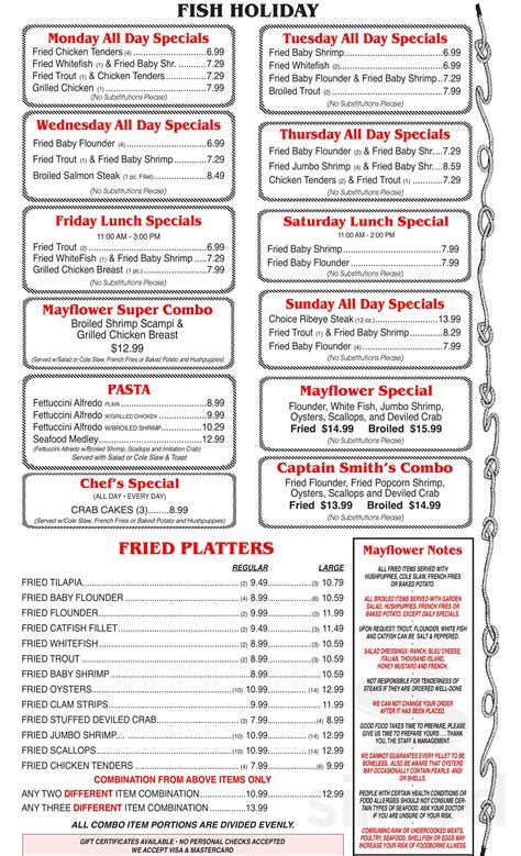  Mayflower Seafood Restaurant, located at 1641 Freeway Dr., Reidsville, North Carolina, is a delightful eatery that specializes in serving steamed, fried, and broiled fish dishes. Whether you're craving fresh seafood or prefer a juicy steak or pasta, this down-to-earth restaurant has something for everyone. . 