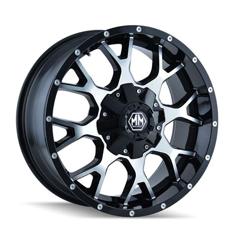 Mayhem Warrior 8015 Black Wheel with Machined …