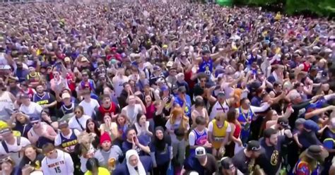 Mayhem erupts at Denver Nuggets parade; reports of shooting, cop hit by fire truck
