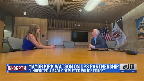 Mayor Kirk Watson discusses DPS partnership, accountability