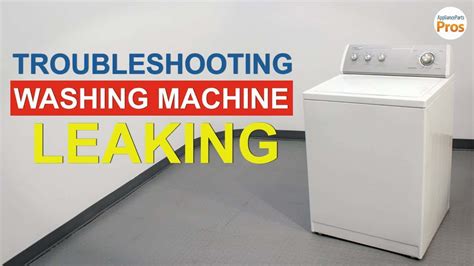 Maytag Washing Machine - Washer Leaking Water