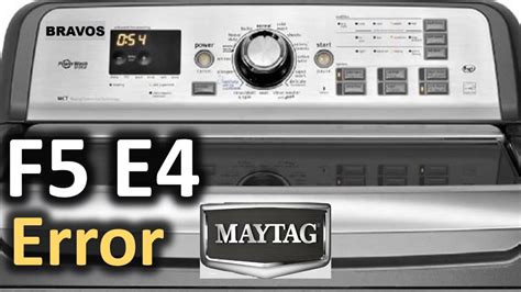 F5 code maytag bravos xl steam. Mod#MVWB755DWO about 3 years. 4 days. disconnected power up to over night and - Answered by a verified Appliance Technician. 