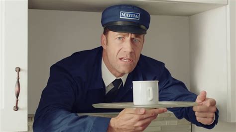 As a seemingly endless supply of Maytag men are loaded onto delivery trucks and shipped out across the world, they pass one another on the street and greet each other with a friendly, "Maytag." When each Maytag man is properly installed in a customer's home, he disappears within the appliance and gets to work. Published. October 02, 2017.. 