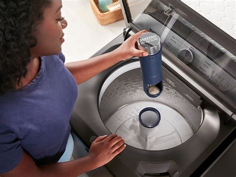 The Maytag top load washer filter is located inside the center of the agitator tube beneath the detergent dispenser for a top load washer with an agitator. The filter can then be …. 