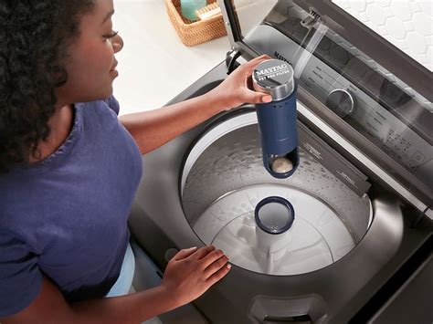 Maytag neptune washer filter location. The Neptune Compact front-loading washer has a capacity of 2.4 cubic feet. The unit features a 1,200-rpm spin cycle and 22 wash cycles. Choose among the cycles using the electronic front panel controls. The QuietSeries 300 sound package makes the washer quiet and able to be used on an upper floor or in an apartment. 