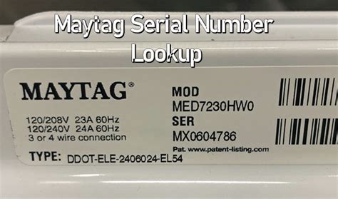 Begins with a single letter, followed by a single number, then another single letter and ends with four numerical digits, followed by a dash (-) and five numerical digits. Year of manufacture is 4th & 5th digits of the serial number combined. Month of manufacture is 6th & 7th digits of the serial number combined.. 