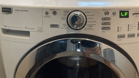 Maytag washer says lf. Oct 4, 2021 · The Maytag Washer model MVWB765FW is a top-load washing machine with a deep fill option. The washer has a volume of 4.7 cubic feet. 82 Questions View all 