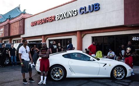 Mayweather boxing club. MAYWEATHER’S IS YOUR DESTINATION FOR THE BEST BOXING + FITNESS WORKOUT. Walk in the door at Mayweather’s and you’ll be greeted with a smile and a high five. You’ll work together with a coach to set you on a path toward your fitness goals. ... When you join Mayweather Boxing + Fitness, you don’t just join a gym, you join a Family ... 