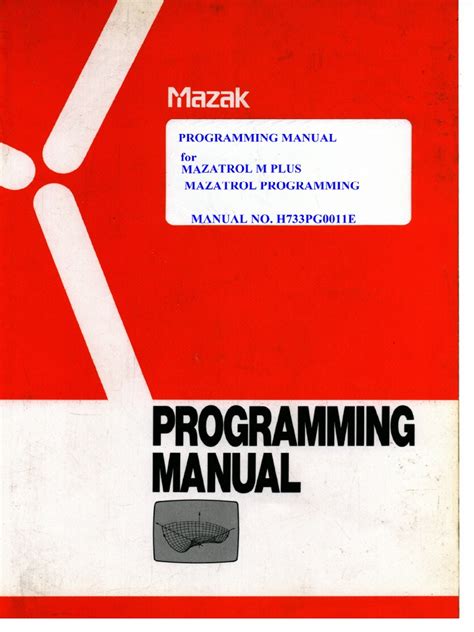 Mazak operating manual for mazatrol programming. - Common core pre algebra pacing guide florida.