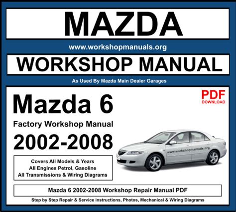 Mazda 6 workshop service repair manual 2002 2008 1 download. - Honda gcv520 gcv530 engine service repair workshop manual.