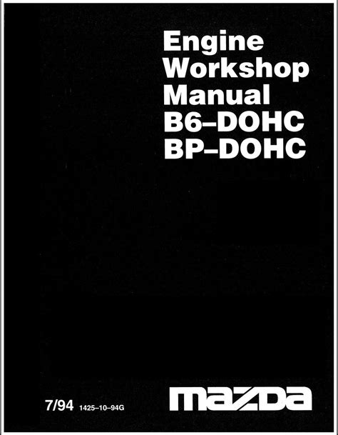 Mazda engine bp b6 workshop manual. - Manual for ditch witch 140 backhoe.