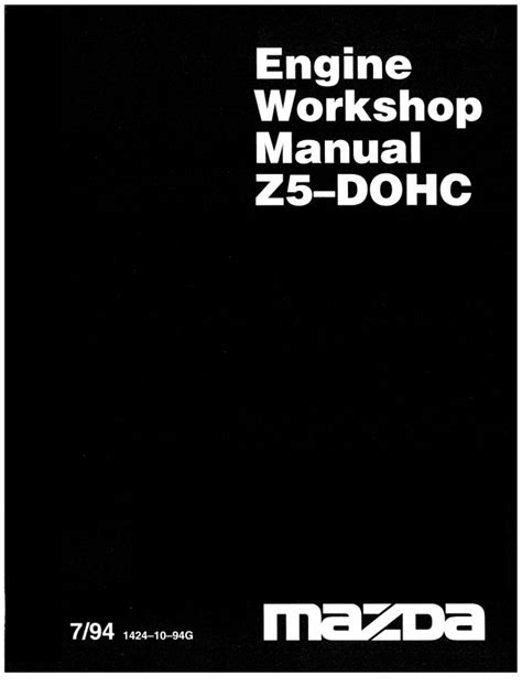 Mazda engine z5 dohc 1994 1999 workshop manual. - Problématique de la foresterie au kivu.