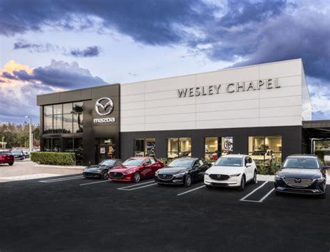 Mazda of wesley chapel. Stop by to see us at Wesley Chapel Mazda near Temple Terrace, Florida, today! We can give you a look inside any Mazda vehicle we have for sale and help you pick out the ultimate ride for your commute. Contact us now and schedule a test drive in a Mazda. Get in Touch Contact our Sales Department at: 813-845-8064; Mazda of Wesley Chapel. 26944 … 