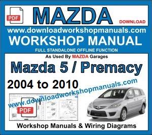 Mazda premacy mazda 5 2005 2010 workshop repair manual. - Study guide on fast food nation.