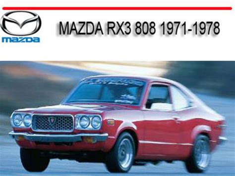 Mazda rx3 808 1971 1978 service repair manual. - Bang olufsen beogram cd 50 service manual.