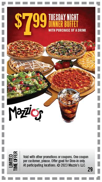 Mazzios Com Coupons Printable