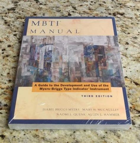 Mbti manual a guide to the development and use of the myers briggs type indicator 3rd edition. - Ford transit van owners manual view.