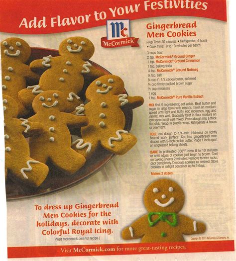 McCormick® Gingerbread Men Cookies