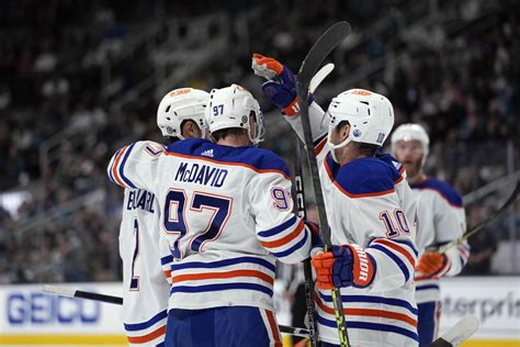 McDavid 6th player to top 150 points, Oilers beat Sharks 6-1