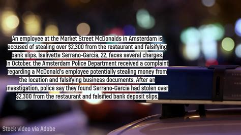 McDonalds employee accused of grand larceny, forgery