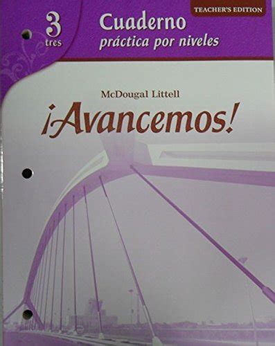 Read Online Mcdougal Littell Avancemos Cuaderno Practica Por Niveles Student Workbook With Review Bookmarks Level 1A Level 1A National By Various