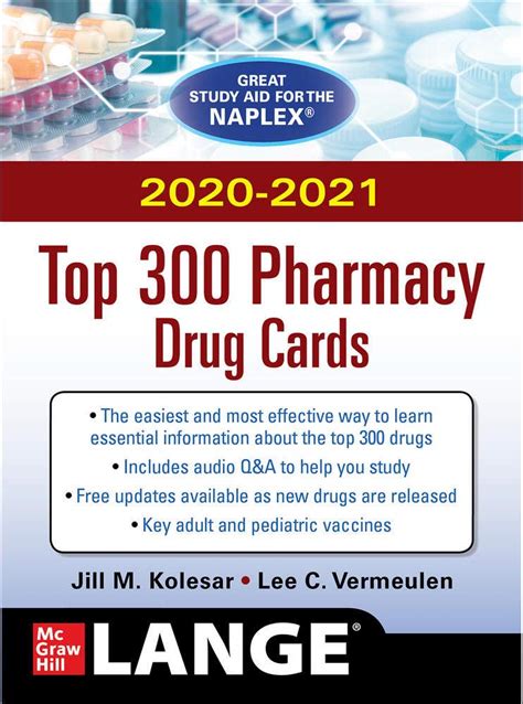 Read Online Mcgrawhills 20202021 Top 300 Pharmacy Drug Cards By Jill M Kolesar