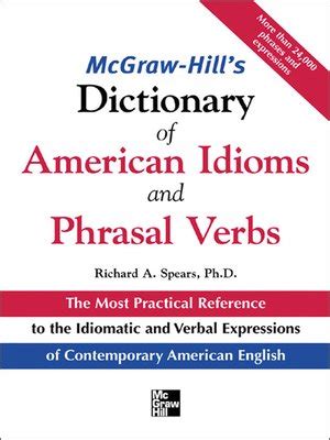 Full Download Mcgrawhills Dictionary Of American Idioms And Phrasal Verbs By Richard A Spears