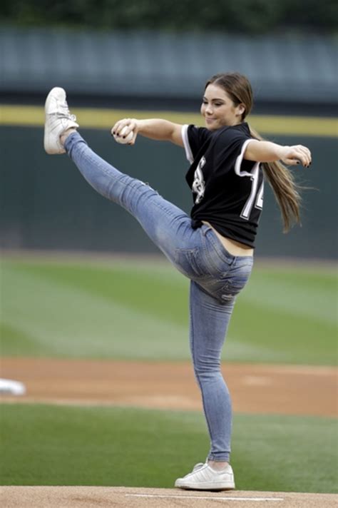 McKayla Maroney’s First Pitch Was an Acrobatic Masterpiece