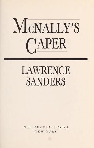 Read Online Mcnallys Caper By Lawrence Sanders