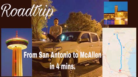  The fastest bus from San Antonio, TX to McAllen, TX is offered by FlixBus and takes 4h 0m. Bus tickets for this connection cost $46. In this context, bear in mind that the journey can take longer due to traffic. .