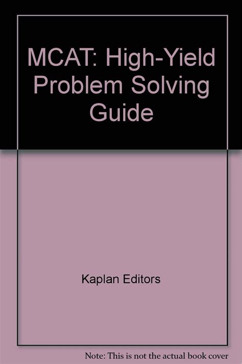 Mcat high yield problem solving guide. - Just to be clear writing what you mean beyond the style manual book 4.