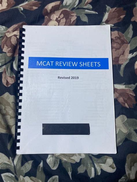 Mcat review sheets. r/Mcat. r/Mcat. The #1 social media platform for MCAT advice. The MCAT (Medical College Admission Test) is offered by the AAMC and is a required exam for admission to medical schools in the USA and Canada. /r/MCAT is a place for MCAT practice, questions, discussion, advice, social networking, news, study tips and … 