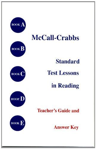 Mccall crabbs teachers guide and answer key. - Présence des bourbons en europe, xvie-xxie siècle.