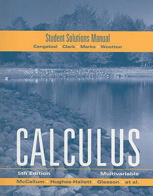 Mccallum multivariable calculus student solutions manual. - Manuale di officina di bedford cf.
