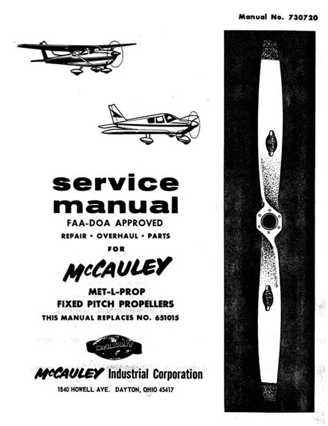 Mccauley fixed pitch propeller service manual. - Herrn erdmann neumeisters fortgesetzte fünffache kirchen-andachten.