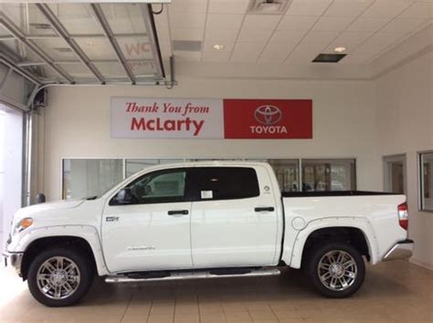 We would like to hear about your experience at Mark McLarty Toyota. Click on a Logo Below to Get Started! Dealer Information. Mark McLarty Toyota 4336 Landers Rd North Little Rock, AR 72117 Get Directions. Sales; Service; Parts; Collision; Phone: (888) 593-1874. Sunday: CLOSED. Monday: 9:00 AM - 8:00 PM. Tuesday: 9:00 AM - 8:00 PM.. 
