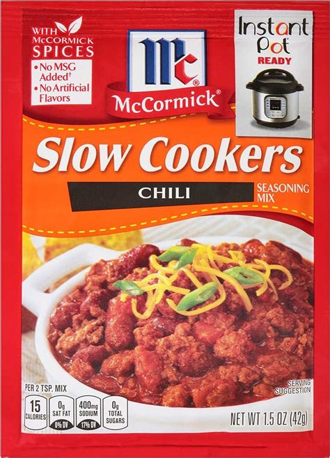 Mccormick Slow Cooker Chili - SLOWSB