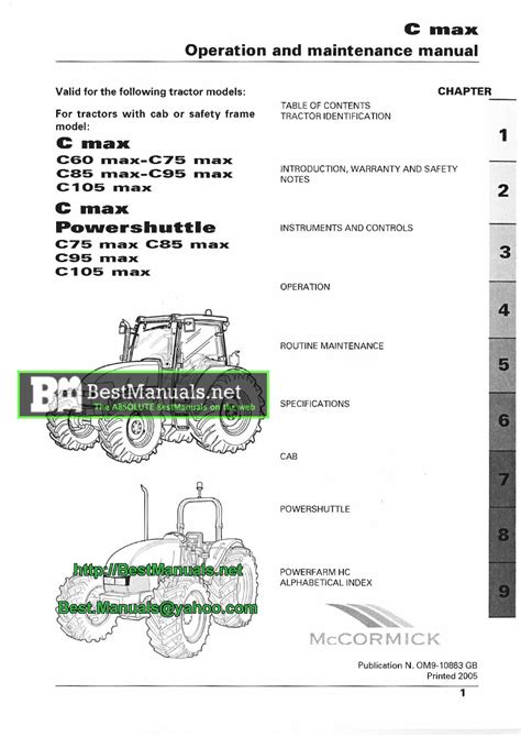 Mccormick c max c60 c75 c85 c95 c105 max tractors operation maintenance manual download. - Vie colloque international pour l'optimisation de la nutrition des plantes.