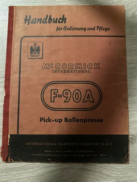 Mccormick international 420 ballenpresse service handbuch. - Roman d'eustache le moine (ktemata) (ktemata).
