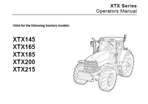 Mccormick xtx185 xtx200 xtx215 xtx tractors operators owner manual. - Suzuki dl1000 v strom taller reparación manual 02 07.