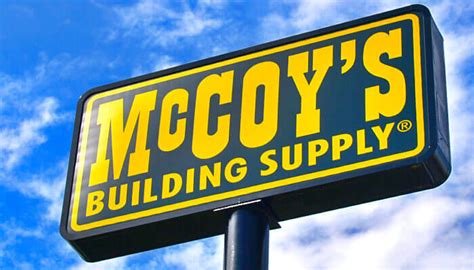 Mccoys hardware. Fri. 7am - 7pm. Sat. 7am - 5pm. Shop this Store. Live in the area or have a project coming up around here? Shop our online catalog with pricing and availability information specific to this store. Get Directions! Shop McCoy's for building supplies, home improvement needs, tools, farm and ranch supplies, and more. 