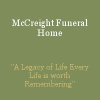 The death of a loved one is an incredibly difficult and emotional time for family and friends. During this time, it is important to have the support of a compassionate and experien.... Mccreight funeral home