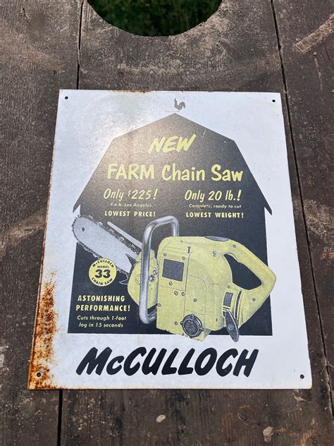 Mcculloch Sign - Etsy