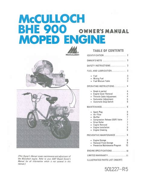 Mcculloch bhe 900 moped engine master manual. - Manuale per cutter polare 92 emc.